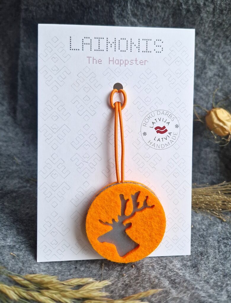 Briedis - lācis oranžs atstarojošs