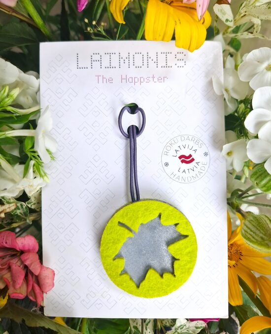 Kļavas - ozola lapa salātzaļa atstarojoša